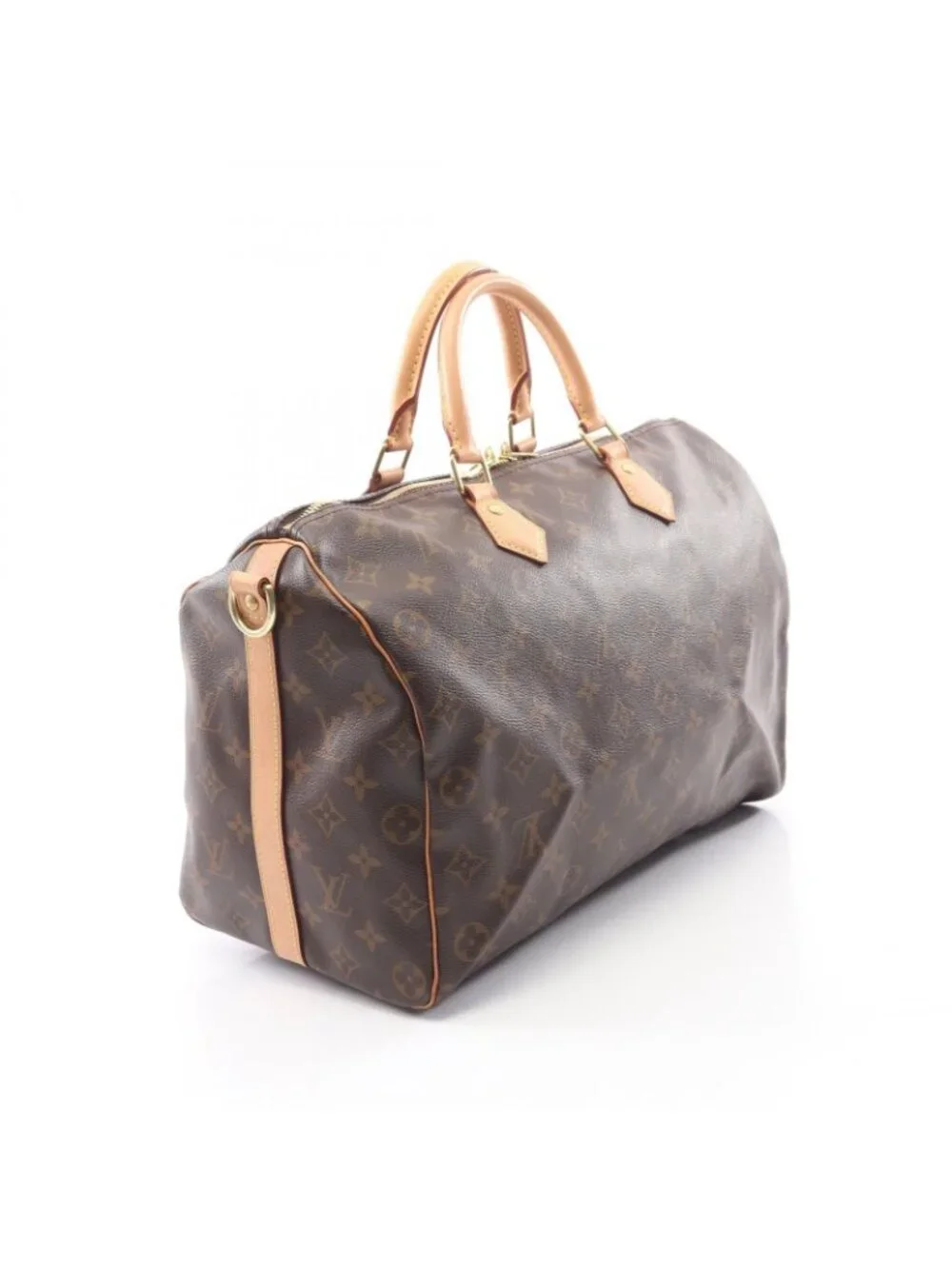 Louis Vuitton Speedy Bandouliere 35 Monogram 2-Way Canvas Leather Handbag